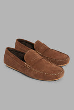 Load image into Gallery viewer, Redtag-Brown-Penny-Loafer-Loafers-Men&#39;s-
