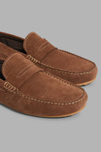 Load image into Gallery viewer, Redtag-Brown-Penny-Loafer-Loafers-Men&#39;s-
