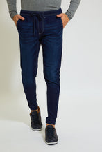 Load image into Gallery viewer, Navy Slim Fit Jeans Jogger
