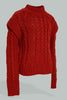 Redtag-Red-Highneck-Cable-Pullover-Colour:Red,-EHW,-Filter:Senior-Girls-(9-to-14-Yrs),-GSR-Pullovers,-New-In,-New-In-GSR,-Non-Sale,-Section:Kidswear,-W21B-Senior-Girls-9 to 14 Years