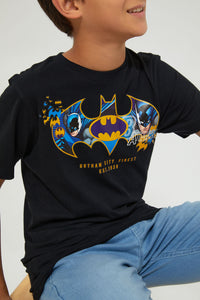 Black Batman Printed T-Shirt