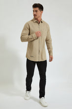 تنزيل الصورة على معرض الصور، Redtag-Khaki-Back-Printed-Shirt-Colour:Brown,-Filter:Men&#39;s-Clothing,-Men-Shirts,-New-In,-New-In-Men,-Non-Sale,-Section:Men,-W21A-Men&#39;s-
