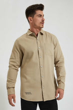 تنزيل الصورة على معرض الصور، Redtag-Khaki-Back-Printed-Shirt-Colour:Brown,-Filter:Men&#39;s-Clothing,-Men-Shirts,-New-In,-New-In-Men,-Non-Sale,-Section:Men,-W21A-Men&#39;s-
