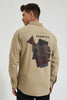 Redtag-Khaki-Back-Printed-Shirt-Colour:Brown,-Filter:Men's-Clothing,-Men-Shirts,-New-In,-New-In-Men,-Non-Sale,-Section:Men,-W21A-Men's-