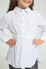Redtag-White-Half-Placket-Tunic-Blouse-Blouses-Girls-2 to 8 Years