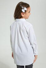 Load image into Gallery viewer, Redtag-White-Half-Placket-Tunic-Blouse-Blouses-Girls-2 to 8 Years
