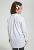Redtag-White-Half-Placket-Tunic-Blouse-Blouses-Girls-2 to 8 Years
