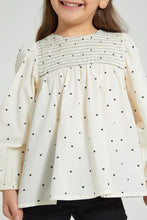 Load image into Gallery viewer, Redtag-Beige-Printed-Blouse-Blouses-Girls-2 to 8 Years
