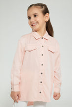 تنزيل الصورة على معرض الصور، Redtag-Pink-Twill-Shirt-Blouse-Blouses-Girls-2 to 8 Years
