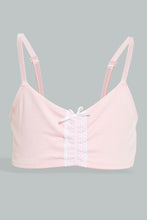 Load image into Gallery viewer, Redtag-Lt-Blue/White-Stripes-X-Lt-Pink-Bra-(2Pack)-365,-Colour:Assorted,-Filter:Senior-Girls-(9-to-14-Yrs),-GSR-Bras,-New-In,-New-In-GSR,-Non-Sale,-Section:Kidswear-Senior-Girls-9 to 14 Years
