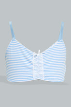 Load image into Gallery viewer, Redtag-Lt-Blue/White-Stripes-X-Lt-Pink-Bra-(2Pack)-365,-Colour:Assorted,-Filter:Senior-Girls-(9-to-14-Yrs),-GSR-Bras,-New-In,-New-In-GSR,-Non-Sale,-Section:Kidswear-Senior-Girls-9 to 14 Years
