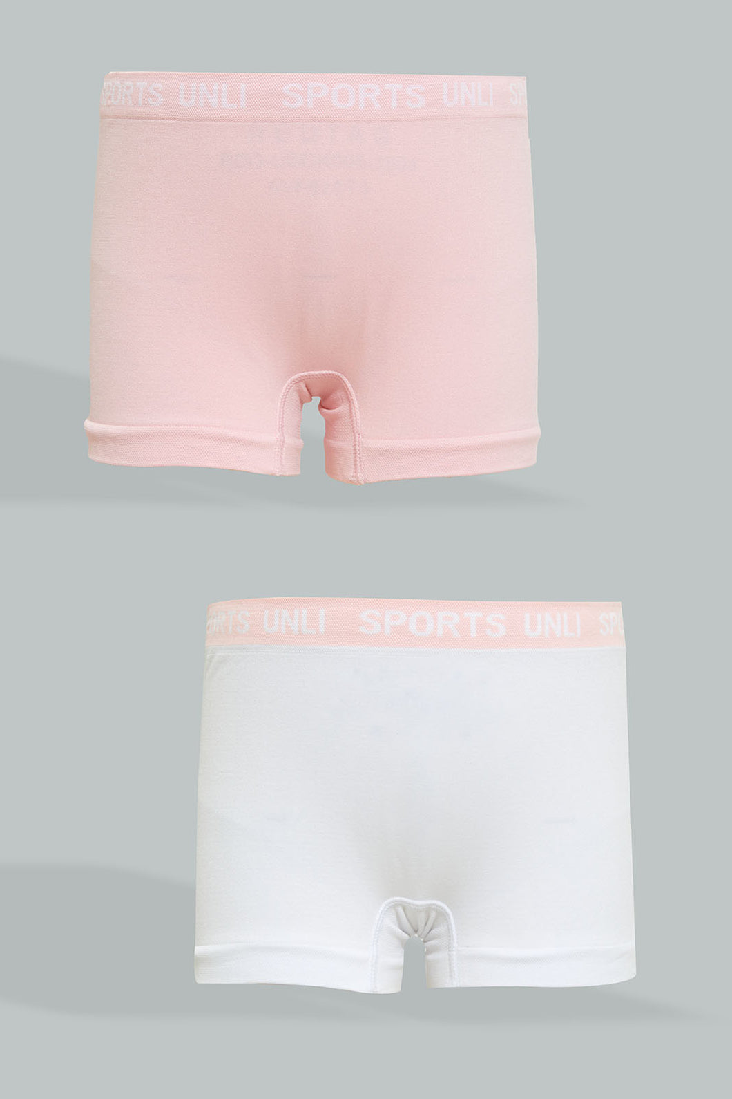 Redtag-White/Pink-X-Pink/White-Sports-Boxer-Brief-(2Pack)-365,-Colour:Assorted,-Filter:Senior-Girls-(9-to-14-Yrs),-GSR-Bras,-New-In,-New-In-GSR,-Non-Sale,-Section:Kidswear-Senior-Girls-9 to 14 Years