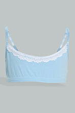 Load image into Gallery viewer, Redtag-Lt-Blue/White-X-White/Lt-Blue-Bra-(2Pack)-365,-Colour:Assorted,-Filter:Senior-Girls-(9-to-14-Yrs),-GSR-Bras,-New-In,-New-In-GSR,-Non-Sale,-Section:Kidswear-Senior-Girls-9 to 14 Years
