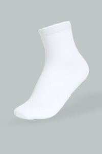 Redtag-White-Plain-Socks-(Pack-of-4)-365,-Colour:Assorted,-Filter:Girls-(2-to-8-Yrs),-Girls-Socks,-IMP,-New-In,-New-In-GIR,-Non-Sale,-Section:Kidswear-Girls-