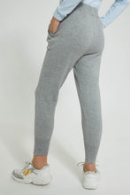 تنزيل الصورة على معرض الصور، Redtag-Grey-Melange-Sweater-Jogger-Cargo-Pants-Senior-Girls-9 to 14 Years
