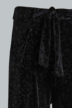 Load image into Gallery viewer, Redtag-Black-Wideleg-Velvet-Culottes-Trousers-Senior-Girls-9 to 14 Years
