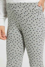 Load image into Gallery viewer, Redtag-Grey-Polka-Dot-Print-Jegging-Jeggings-Girls-2 to 8 Years
