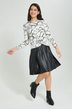 تنزيل الصورة على معرض الصور، Redtag-Pu-Pleated-Skirt-Skirts-Senior-Girls-9 to 14 Years
