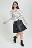 Redtag-Pu-Pleated-Skirt-Skirts-Senior-Girls-9 to 14 Years
