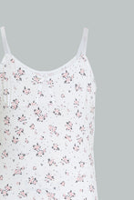 تنزيل الصورة على معرض الصور، Redtag-Lt-Pink-X-Floral-Vest-(2Pack)-Vests-Senior-Girls-9 to 14 Years
