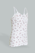 تنزيل الصورة على معرض الصور، Redtag-Lt-Pink-X-Floral-Vest-(2Pack)-Vests-Senior-Girls-9 to 14 Years
