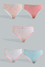 Load image into Gallery viewer, Redtag-Assorted-Bikini-Brief-Packs-(Pack-of-5)-365,-Colour:Assorted,-Filter:Senior-Girls-(9-to-14-Yrs),-GSR-Briefs,-New-In,-New-In-GSR,-Non-Sale,-Section:Kidswear-Senior-Girls-9 to 14 Years
