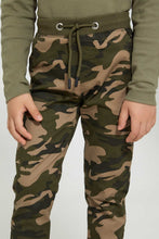 تنزيل الصورة على معرض الصور، Redtag-Greem-Camo-Rib-Waistband-Trouser-Chinos-Boys-2 to 8 Years
