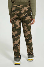 تنزيل الصورة على معرض الصور، Redtag-Greem-Camo-Rib-Waistband-Trouser-Chinos-Boys-2 to 8 Years
