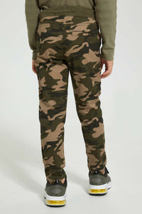 Redtag-Greem-Camo-Rib-Waistband-Trouser-Chinos-Boys-2 to 8 Years
