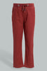 Redtag-Burgundy-Rib-Wasiastband-Trouser-Chinos-Boys-2 to 8 Years