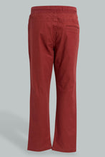 Load image into Gallery viewer, Redtag-Burgundy-Rib-Wasiastband-Trouser-Chinos-Boys-2 to 8 Years
