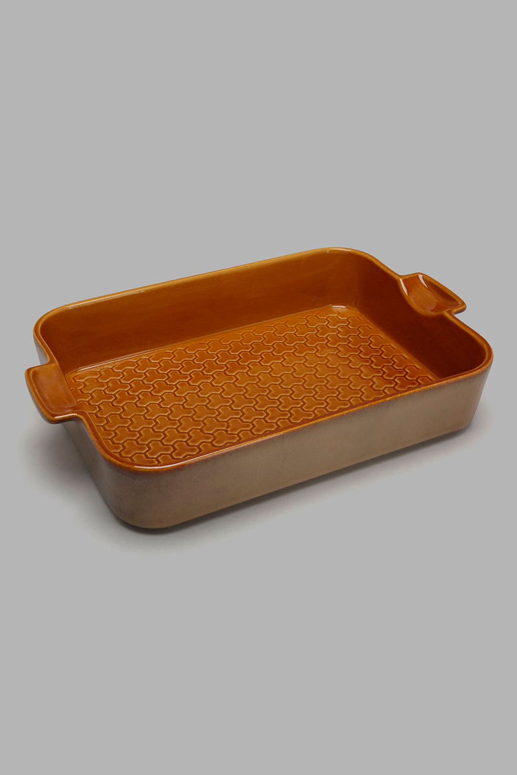 Redtag-Brown-Rectangle-Embossed-Baking-Dish-(Medium)-Colour:Brown,-DIN-HOME-SPUN-2,-Filter:Home-Dining,-HMW-DIN-Serving-Dish,-New-In,-New-In-HMW-DIN,-Non-Sale,-Section:Homewares,-W21B-Home-Dining-