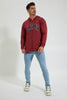 Redtag-Red-Zip-Thru-Hoody-With-Chest-Appilque-Colour:Red,-Filter:Men's-Clothing,-Men-Sweatshirts,-New-In,-New-In-Men,-Non-Sale,-Section:Men,-TBL,-W21B-Men's-