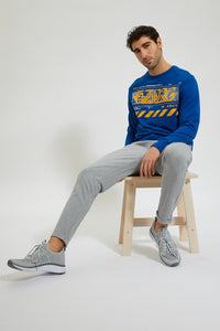 Redtag-Grey-Pull-On-Pant-Joggers-Men's-