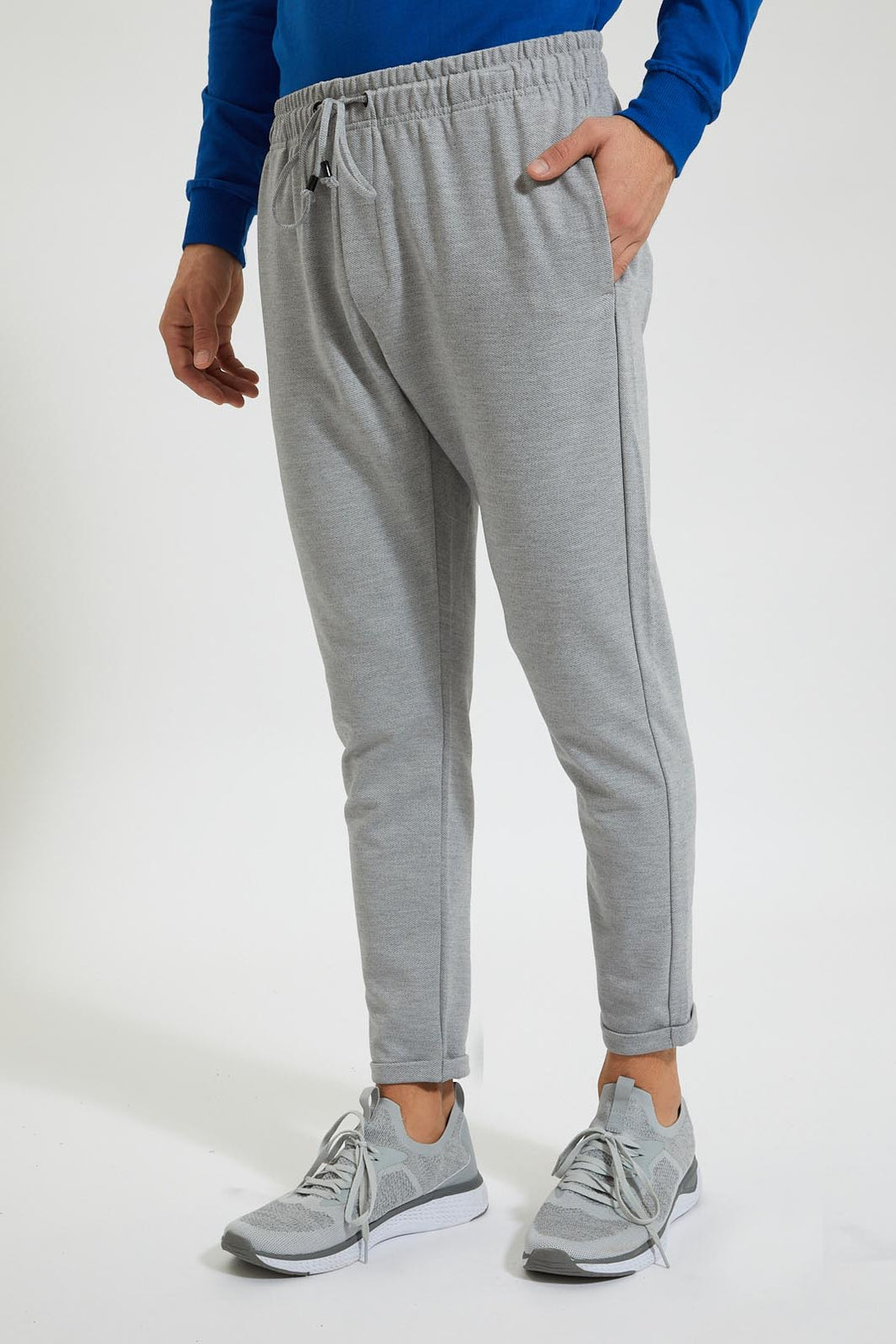 Redtag-Grey-Pull-On-Pant-Joggers-Men's-