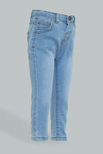 Load image into Gallery viewer, Blue 5-Pocket Denim Jean

