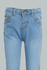Blue 5-Pocket Denim Jean