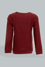 Load image into Gallery viewer, Burgundy Jacquard T-Shirt
