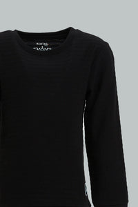 Black Jacquard T-Shirt