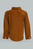 Redtag-Camel-Brown-Cord-Shirt-Casual-Shirts-Infant-Boys-3 to 24 Months