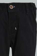 Load image into Gallery viewer, Redtag-Black-Chino-Pant-Colour:Black,-Filter:Infant-Boys-(3-to-24-Mths),-Infant-Boys-Trousers,-New-In,-New-In-INB,-Non-Sale,-S22B,-Section:Kidswear,-TBL-Infant-Boys-3 to 24 Months
