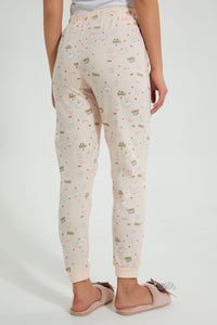 Redtag-Peach-Printed-Pyjama-Bottom-(2-Pack)-Pyjama-Bottoms-Women's-