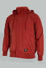 تنزيل الصورة على معرض الصور، Redtag-Red-Hooded-Jacket-Jackets-Men&#39;s-
