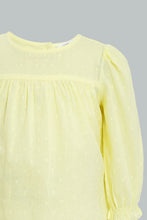 Load image into Gallery viewer, Yellow Gathered  Blouse
