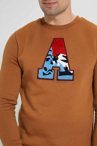 Redtag-SweaT-Shirt-With-Towel-Applique-@-Chest-Sweatshirts-Men's-