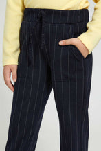 Load image into Gallery viewer, Redtag-Black-Crinkled-Elasticated-Waist-Band-Trouser-Trousers-Girls-2 to 8 Years
