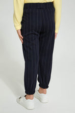 Load image into Gallery viewer, Redtag-Black-Crinkled-Elasticated-Waist-Band-Trouser-Trousers-Girls-2 to 8 Years
