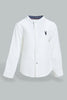 Redtag-White-Shear-Sucker-Long-Sleeve-Shirt-Casual-Shirts-Infant-Boys-3 to 24 Months