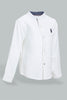 Redtag-White-Shear-Sucker-Long-Sleeve-Shirt-Casual-Shirts-Infant-Boys-3 to 24 Months