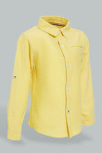 تنزيل الصورة على معرض الصور، Redtag-Yelllow-Oxford-Shirt-Casual-Shirts-Infant-Boys-3 to 24 Months
